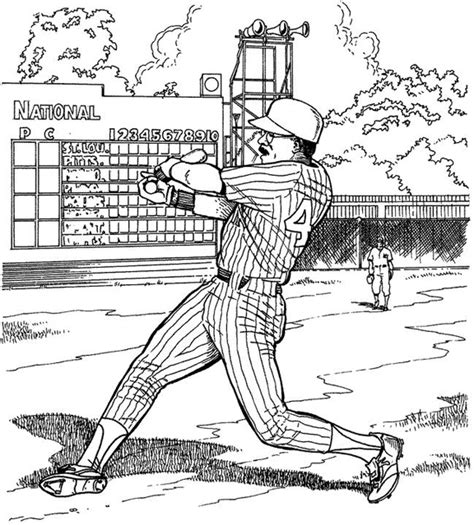 coloring pages baseball coloring pages   printable