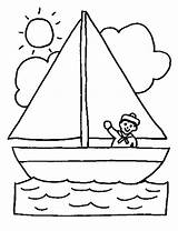Barcos Bateaux Boot Barco Enfants Vela Zeilboot Coloriages Boten Colorier Navios Voiliers Hugolescargot Colorir Faciles Knutselen Barche Velieri Eenvoudige Medios sketch template