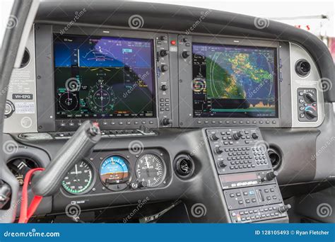 cockpit  cirrus srt vh epg high performance light aircraft editorial image cartoondealer