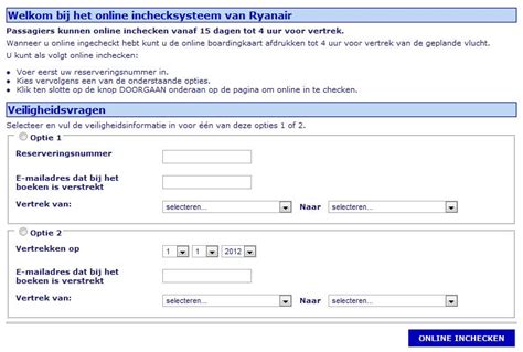 hoever van tevoren kunt   inchecken bij easyjet ryanair wizz air