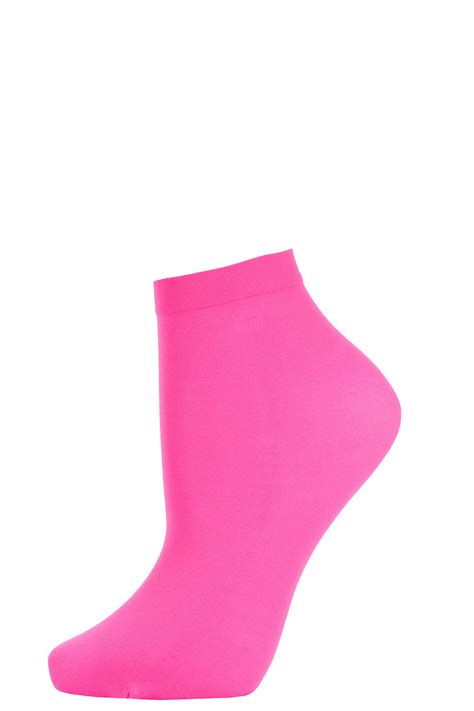 Topshop Hot Pink 70 Denier Ankle Socks In Pink Lyst