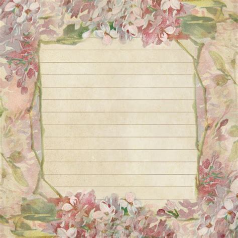 lilac lavender spring lilacs  notes stationery vintage paper note paper
