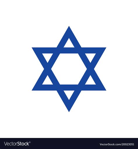 star  david symbol  judaism royalty  vector image