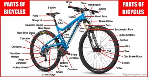 parts  bicycle   function pictures names diagram engineering learn
