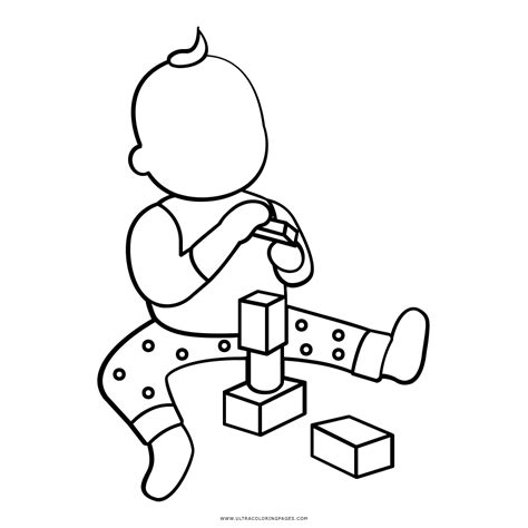 building blocks coloring page ultra coloring pages