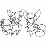 Meowstic sketch template