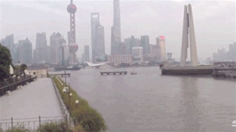 drone video shows  shanghai    city   future