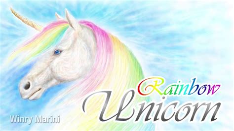 rainbow unicorn digital painting youtube