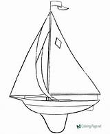 Coloring Sailboat Pages Boat Printable Boats Sheets Sail Kids Toy Below Click Popular Help Children Printing Print sketch template
