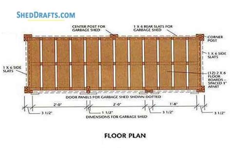 lean  firewood shed plans blueprints  storage area