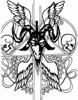 Satan Tattoo Evil Tattoos Girl Drawings Symbol Baphomet Deviantart Sketches Sketch Cliparts Jesus Wicca Clipart Library Choose Board Joker Clip sketch template
