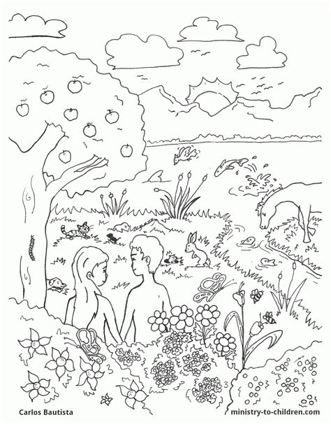 creation  genesis  coloring pages sketch coloring page