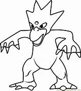 Golduck Pokémon Drowzee Coloringpages101 sketch template