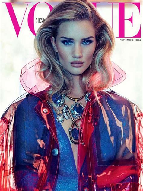 Rosie Huntington Whiteley In Vogue Magazine Mexico November 2014 Issue