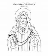 Rosary Catholic Tudor Assumption sketch template
