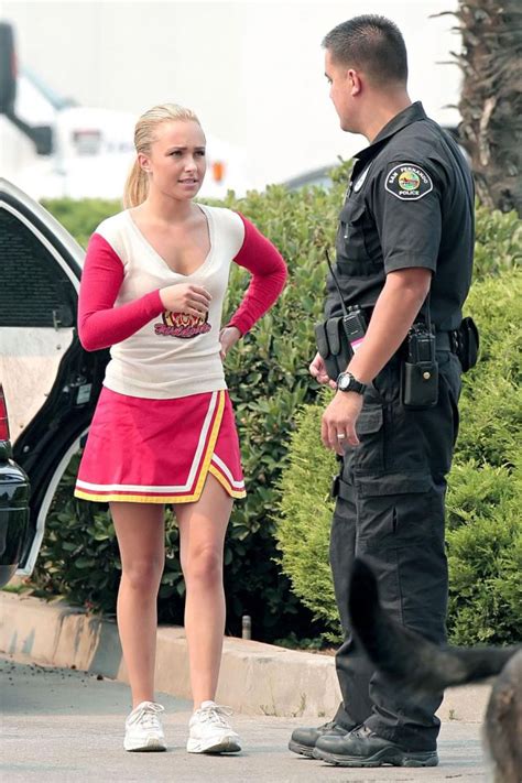 Hayden Panettiere In A Pink Cheerleader Outfit It Fits