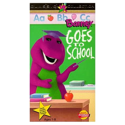 Jp： Barney Barney Goes To School [vhs] [import] Bob West