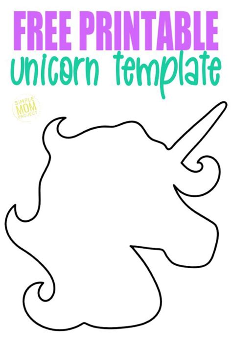 printable unicorn head template unicorn printables