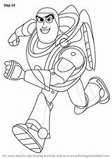 Buzz Lightyear Toy Story Draw Drawing Step Drawings Easy Cartoon Coloring Pages Disney Drawingtutorials101 Tutorials Visit Tutorial sketch template