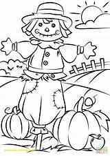 Coloring Scarecrow Pages Girl Color Printable Print Getcolorings Cute sketch template