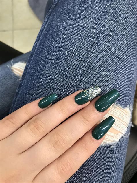 finest nails styles veranonails green acrylic nails green nail