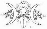 Goddess Wiccan Symbols Wicca Nyx Pagan Tattoos Witchcraft Sphotos Fbcdn sketch template