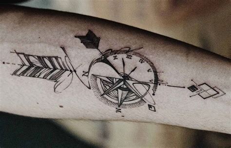 125 Best Compass Tattoos For Men Cool Design Ideas 2021