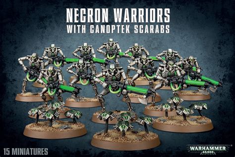 Warhammer 40k Necron Warriors With Canoptek Scarabs