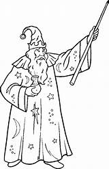 Coloring Pages Printable Wizard Miscellaneous sketch template