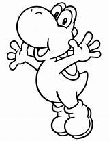 Yoshi Coloring Pages Printable Baby Color Print sketch template