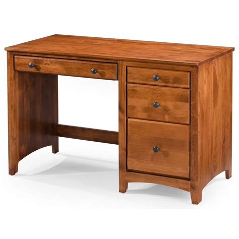 archbold furniture modular home office single pedestal  drawer desk