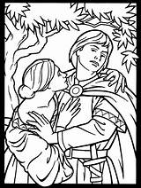 Midsummer Night Coloring Stained Dover sketch template