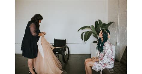 Bride Leaves Wheelchair To Walk Down The Aisle Popsugar Love And Sex