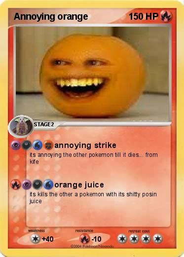 pokemon annoying orange   annoying strike  pokemon card