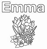 Emma Coloriage sketch template