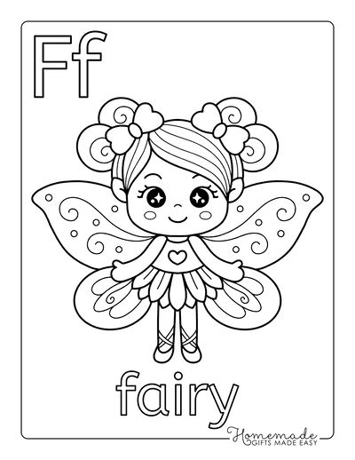 beautiful fairy coloring pages  printables