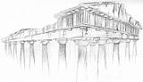 Parthenon Sketch Nebulan Deviantart License Attribution Noncommercial Commons Creative sketch template