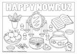 Nowruz sketch template