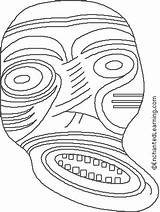 Coloring Pages Mask Greenland Enchantedlearning Inuit Greenlandic Native Painted Wooden Based First sketch template