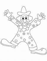 Clown Coloring Pages Clowns Printable Gangster Template Popular Dress sketch template