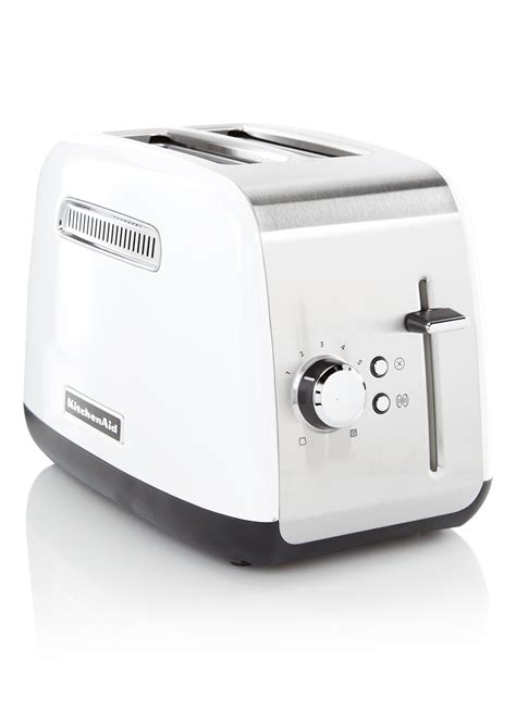 kitchenaid classic broodrooster met  sleuven kmt wit de bijenkorf