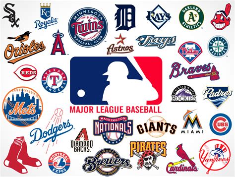 major league baseball team logos market  psd mockups  logos