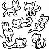 Cat Chibi Cats Line Warrior Bases Batch Re They Now Base Deviantart Template Lineart Drawing Cute Drawings Group Dog Adoptable sketch template