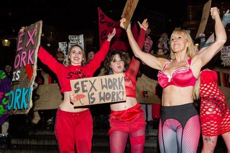hundreds of prostitutes on strike as they protest unfair working conditions mirror online