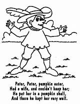 Peter Pumpkin Nursery Eater Rhymes Inkspired Musings Printer Warm sketch template