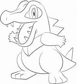 Totodile Gerbil Lineart sketch template