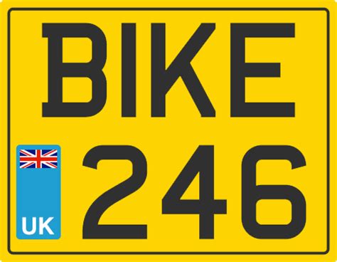 motorcycle number plates buy replacement bike plates today