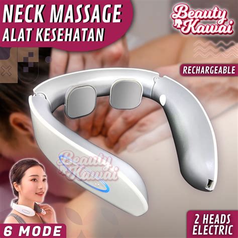 Jual Alat Pijat Elektrik Kesehatan Leher 6 Mode Massage Rechargeable