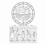 Burgers Bobs Official sketch template