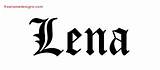 Lena Name Tattoo Designs Blackletter Graphic Freenamedesigns sketch template